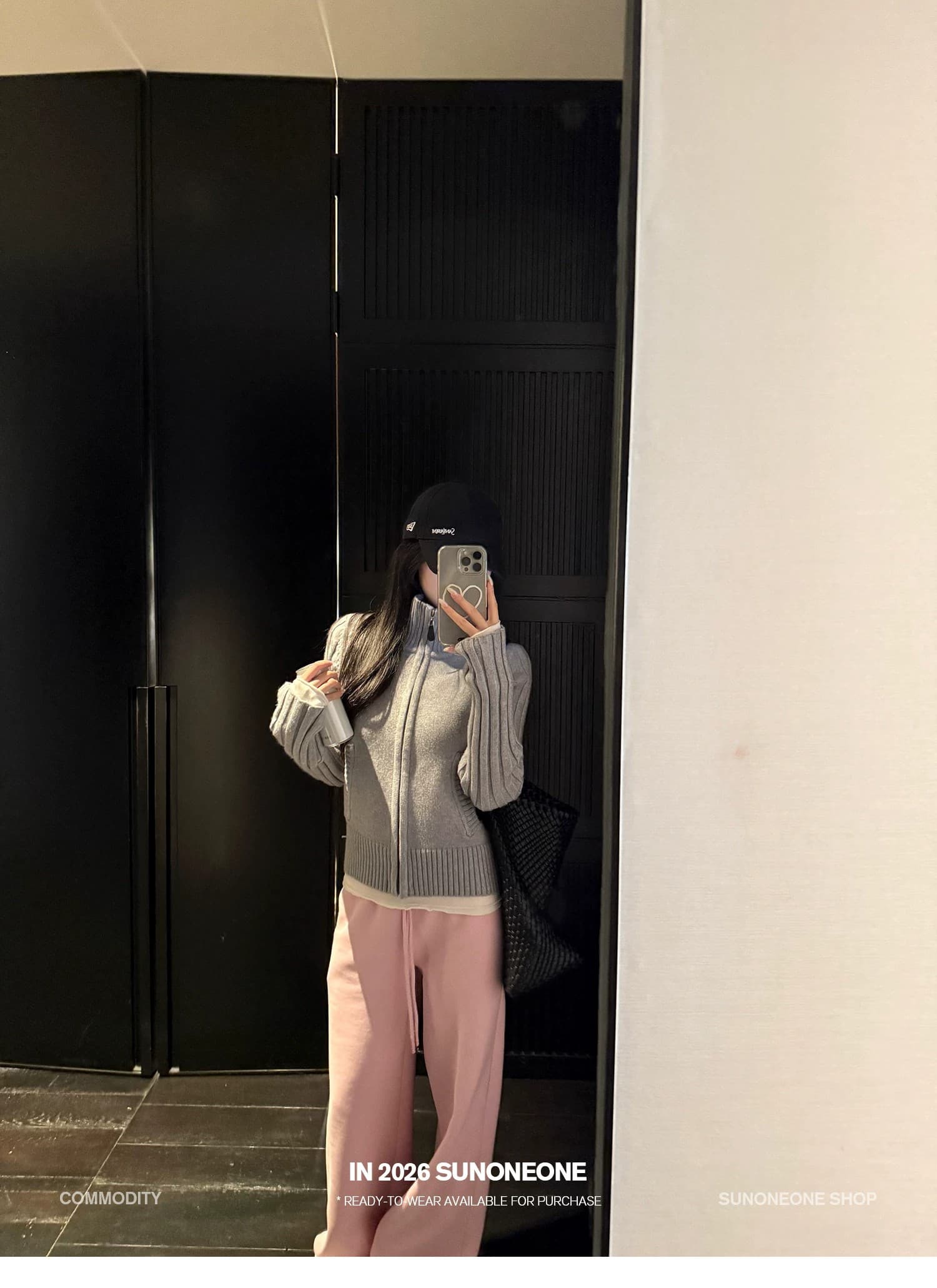 스탠드 칼라 리브 구덩이 기사 파란색 니트 오픈 가디건 여성 코트 봄 새로운 몸매 가꾸기 슬림해 보이는 스웨터 상세 이미지 7
