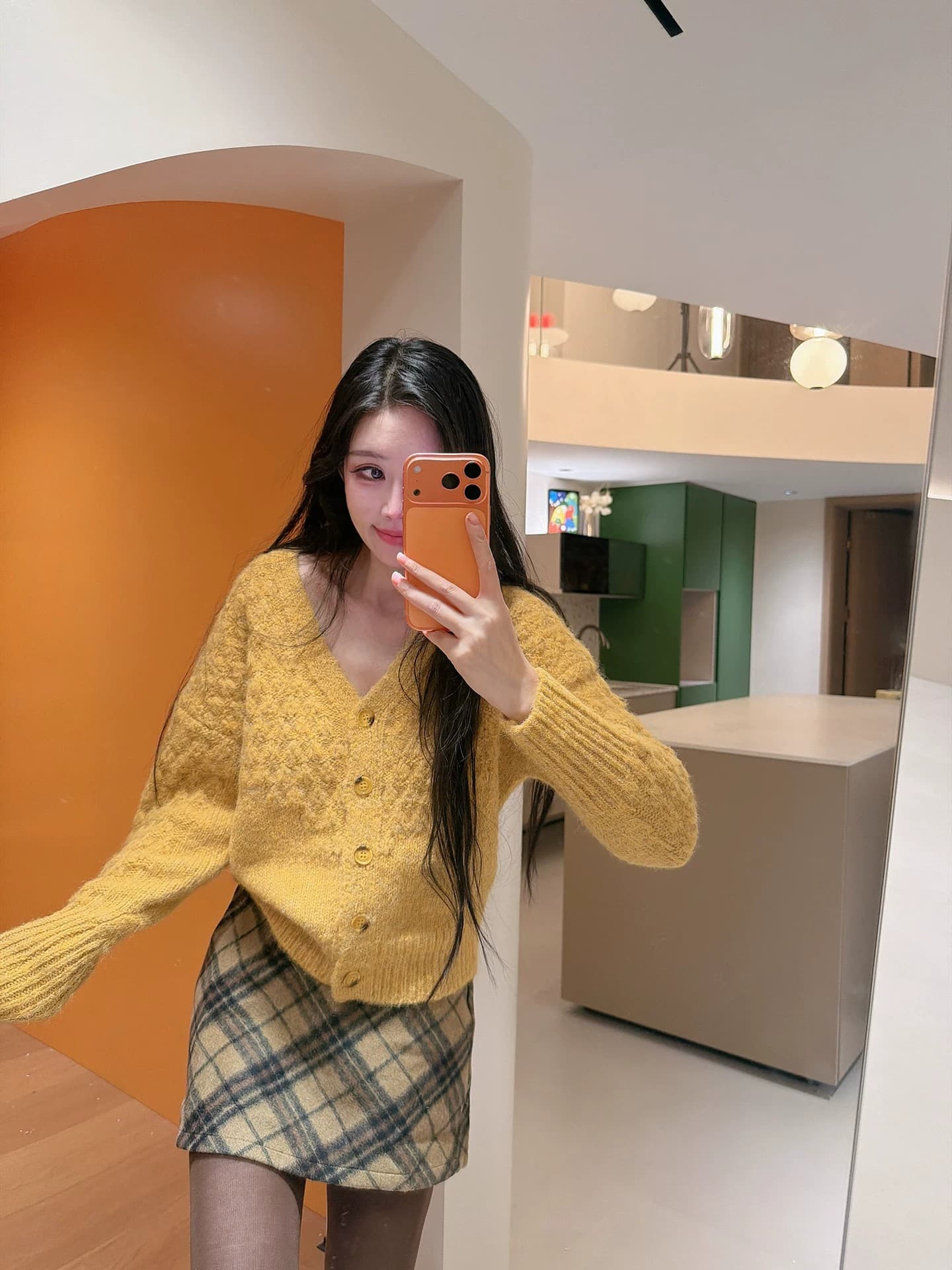 V넥 느긋한 바람 긴팔 부드러운 찹쌀 스웨터 니트 오픈 가디건 여성 가을 겨울 한 부서 캐주얼 루즈핏 슬림해 보이는 외부 가져 가라. 재킷 상세 이미지 25