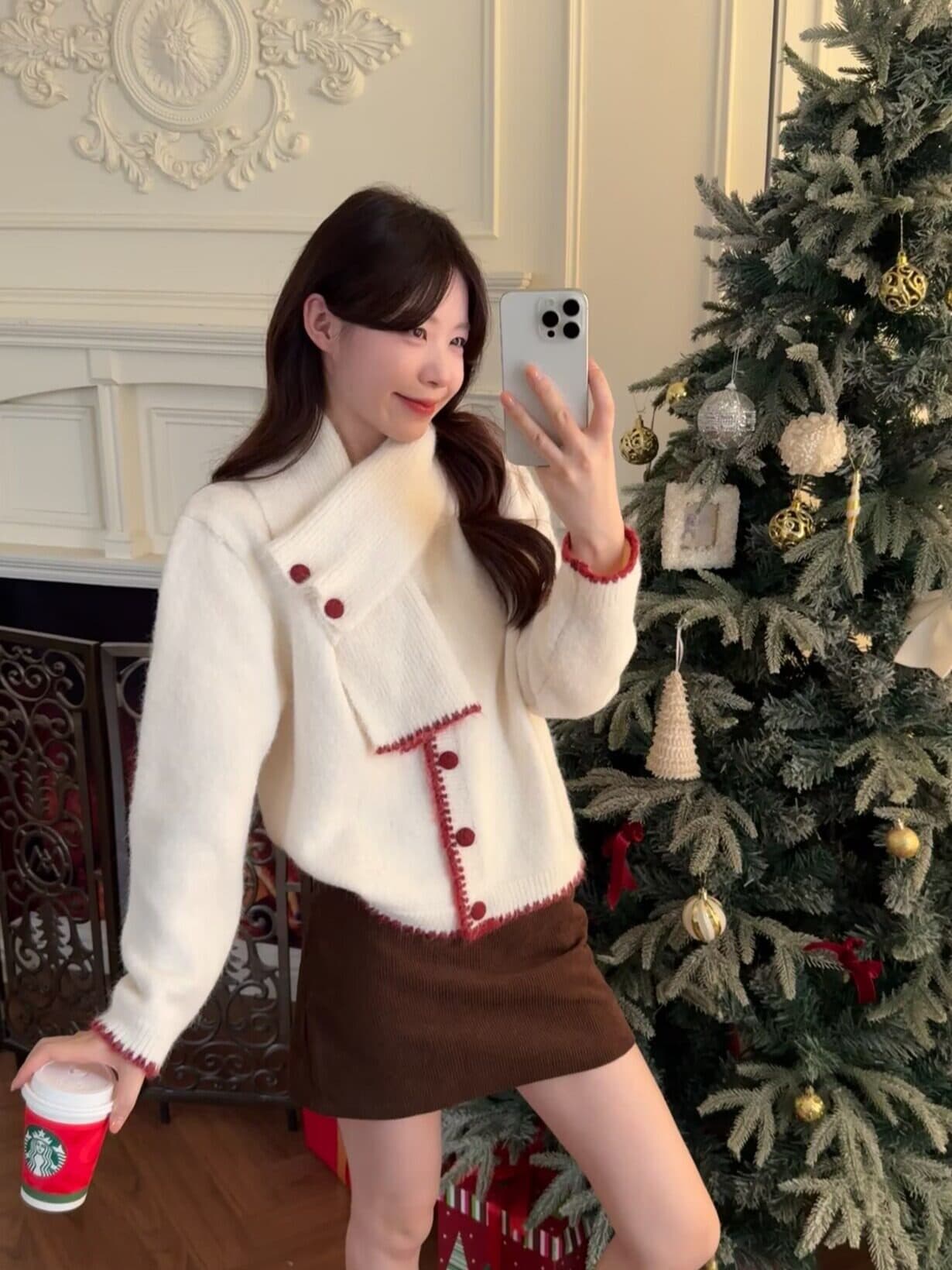 달콤한 스타일 배색 패치워크 품격 긴팔 스웨터 오픈 가디건 여성 가을 루즈핏 다용도 캐주얼 재킷
