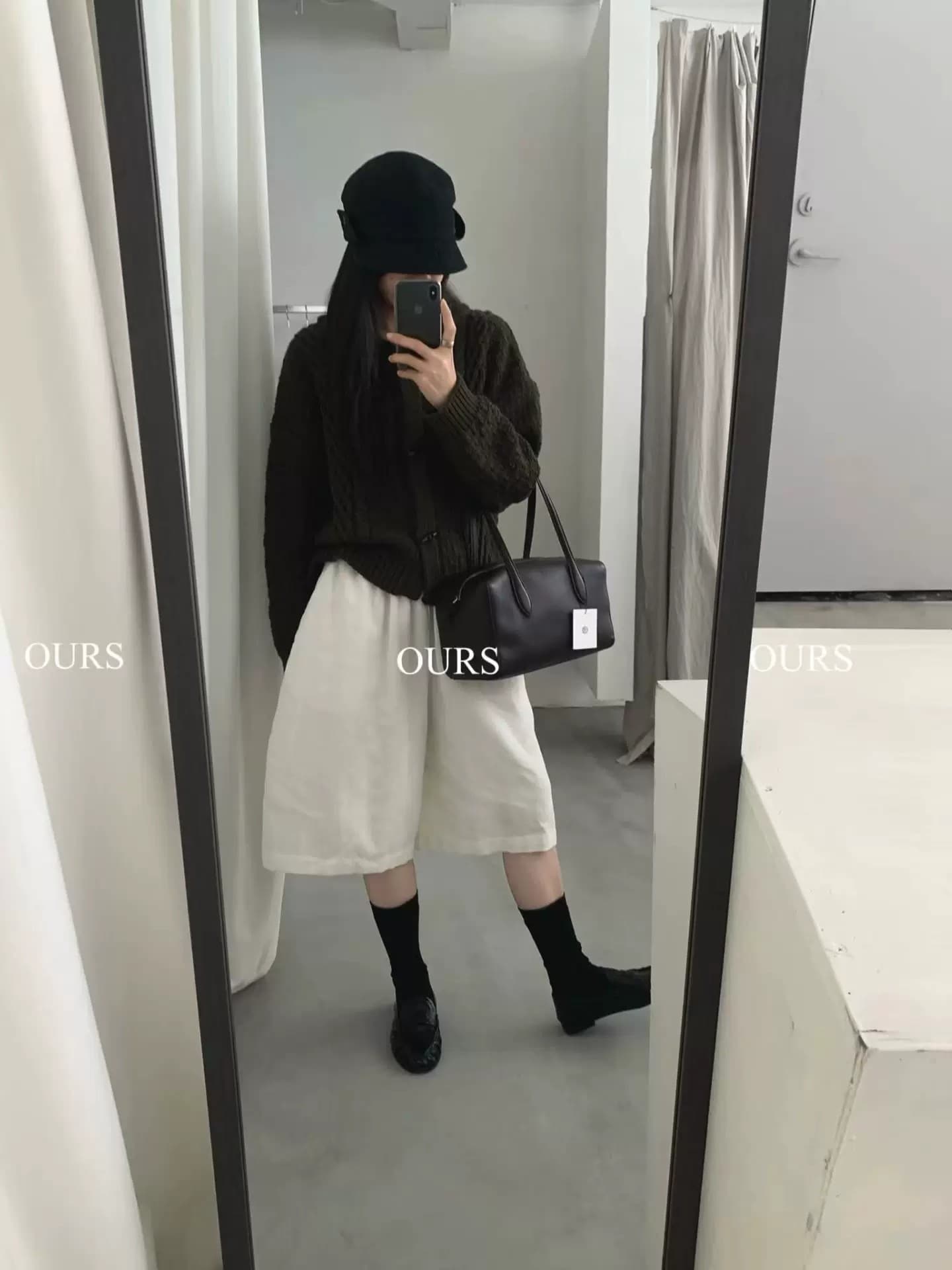 고급 센스 레트로 느긋한 바람 트위스트 꽃 폴로 칼라 소뿔 버클 니트 오픈 가디건 여성 루즈핏 연령 감소 다용도 스웨터 코트 상세 이미지 16