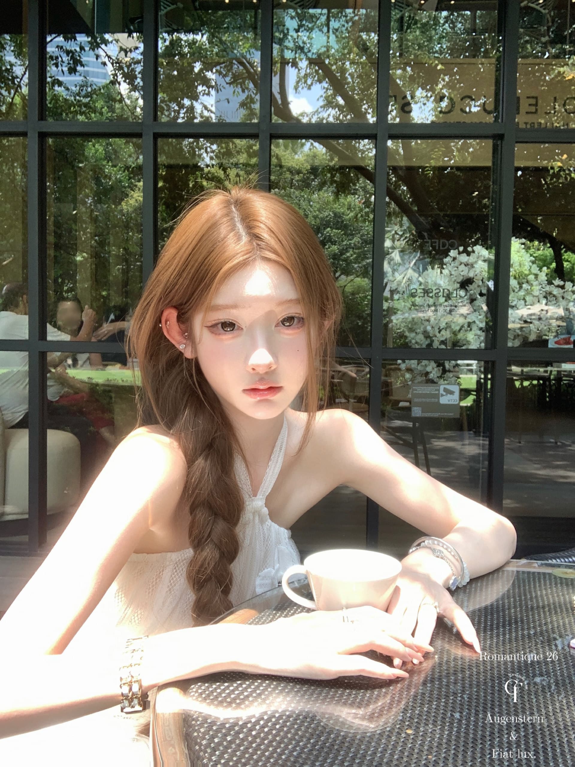 프랑스식 순수한 욕망 요정 바람 3 차원 꽃 민소매 행침 목 여성 드레스 여름 패션 섹시함 백리스 드레스 상세 이미지 9