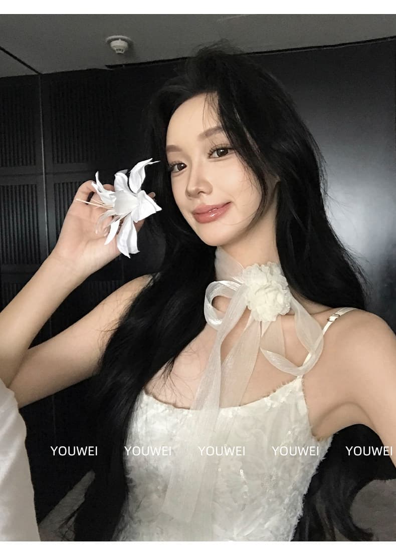 있음 후안 구름 발레 여름 아름다운 작은 드레스 2026 새로운 화이트 슬립 드레스 여성 상세 이미지 25