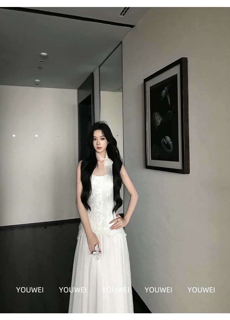 있음 후안 구름 발레 여름 아름다운 작은 드레스 2026 새로운 화이트 슬립 드레스 여성 상세 이미지 26