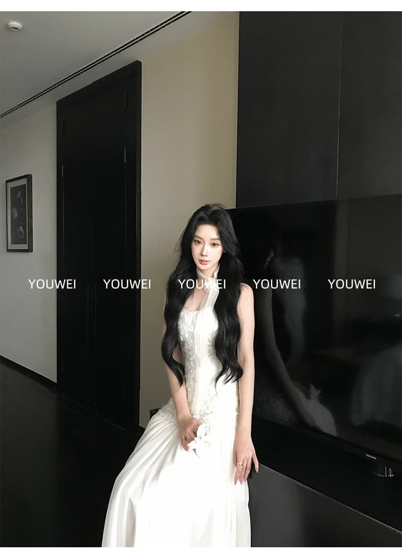 있음 후안 구름 발레 여름 아름다운 작은 드레스 2026 새로운 화이트 슬립 드레스 여성 상세 이미지 27