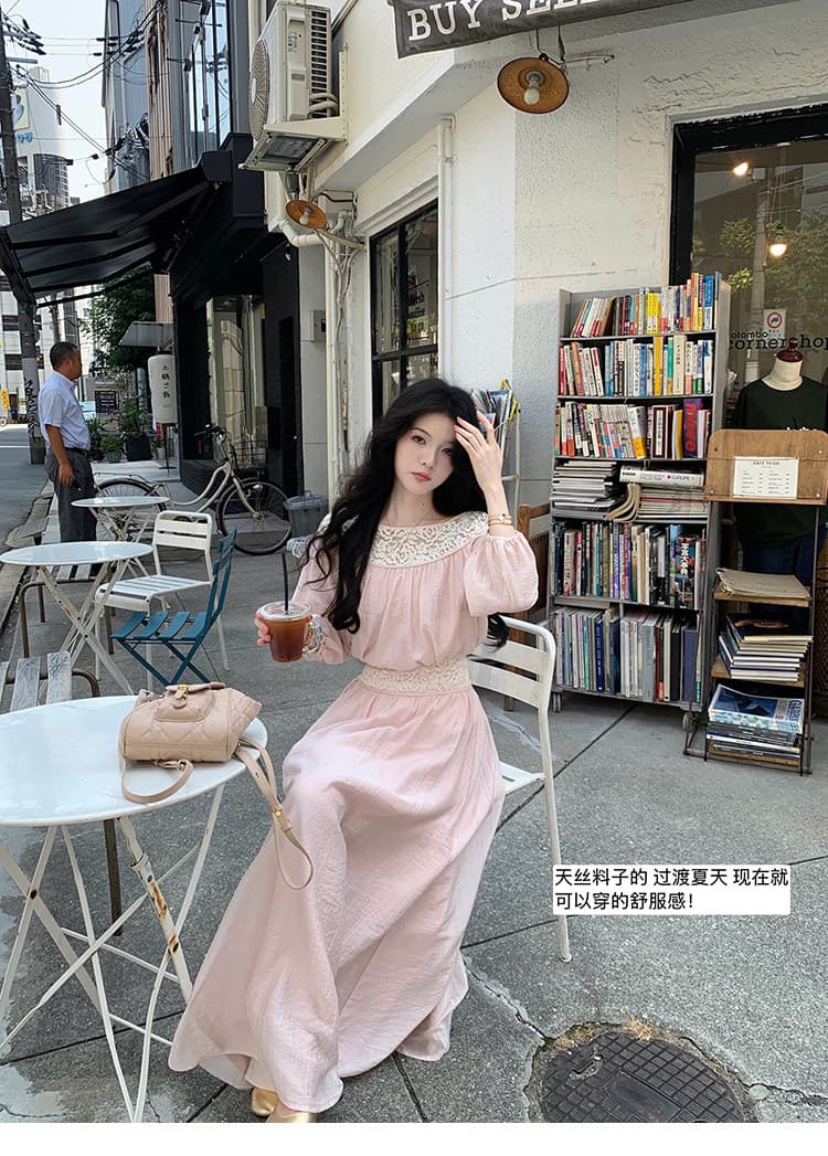 대 eees 부드러운 옥 따뜻한 향기 질감 주간 실크 전환 여름 무거운 작업 홀로우 아웃 뼈 선 레이스 조각 맨위 세트 상세 이미지 4