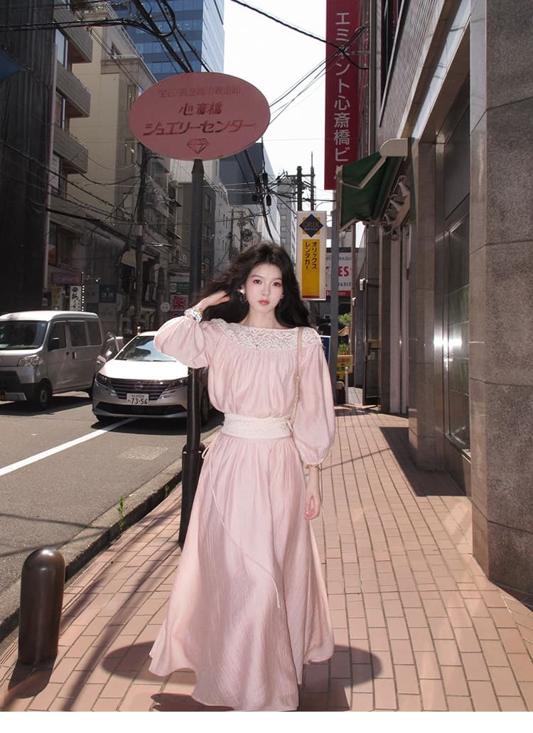 대 eees 부드러운 옥 따뜻한 향기 질감 주간 실크 전환 여름 무거운 작업 홀로우 아웃 뼈 선 레이스 조각 맨위 세트 상세 이미지 7