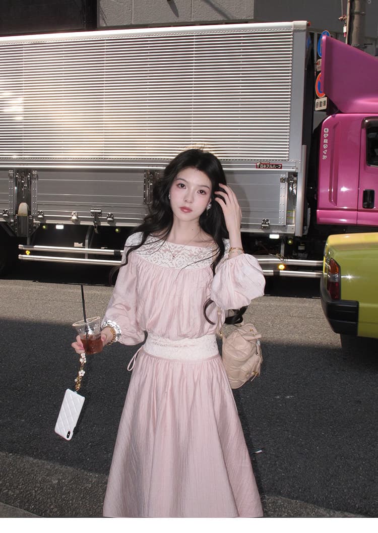 대 eees 부드러운 옥 따뜻한 향기 질감 주간 실크 전환 여름 무거운 작업 홀로우 아웃 뼈 선 레이스 조각 맨위 세트 상세 이미지 9