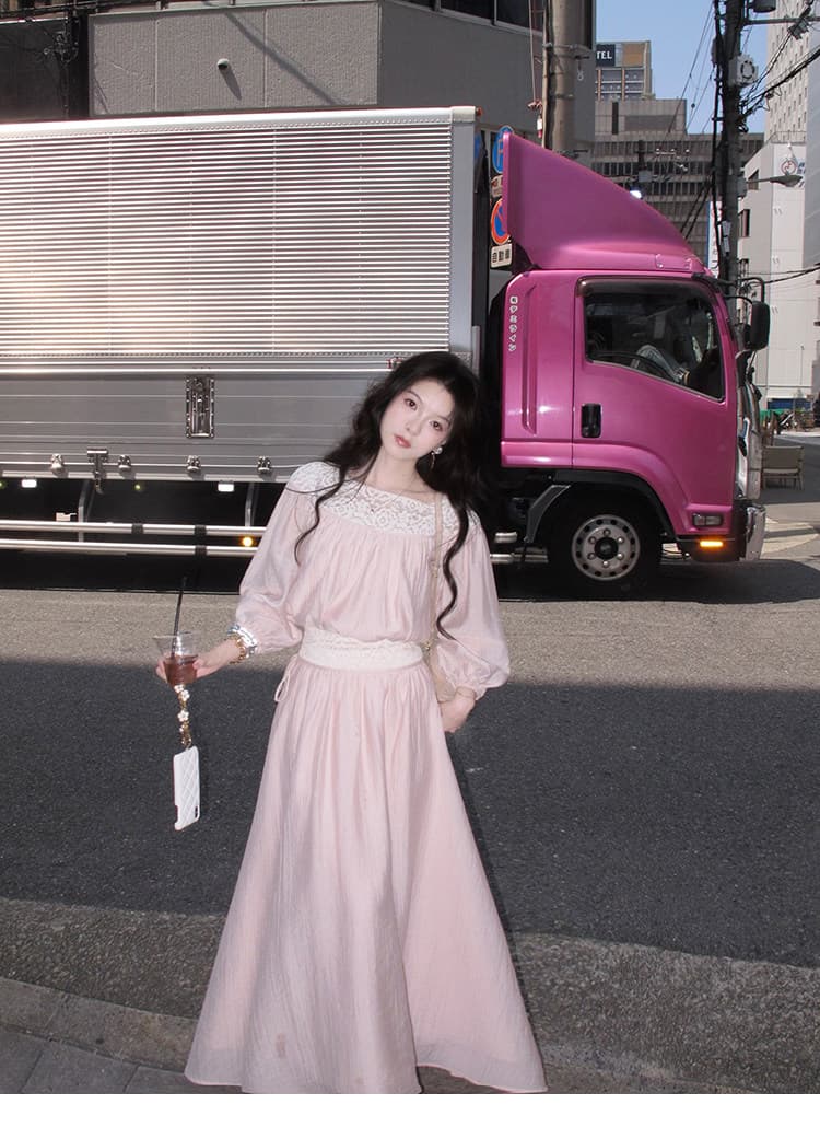 대 eees 부드러운 옥 따뜻한 향기 질감 주간 실크 전환 여름 무거운 작업 홀로우 아웃 뼈 선 레이스 조각 맨위 세트 상세 이미지 12