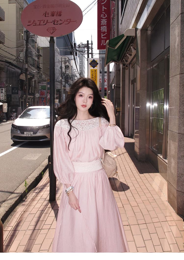 대 eees 부드러운 옥 따뜻한 향기 질감 주간 실크 전환 여름 무거운 작업 홀로우 아웃 뼈 선 레이스 조각 맨위 세트 상세 이미지 13