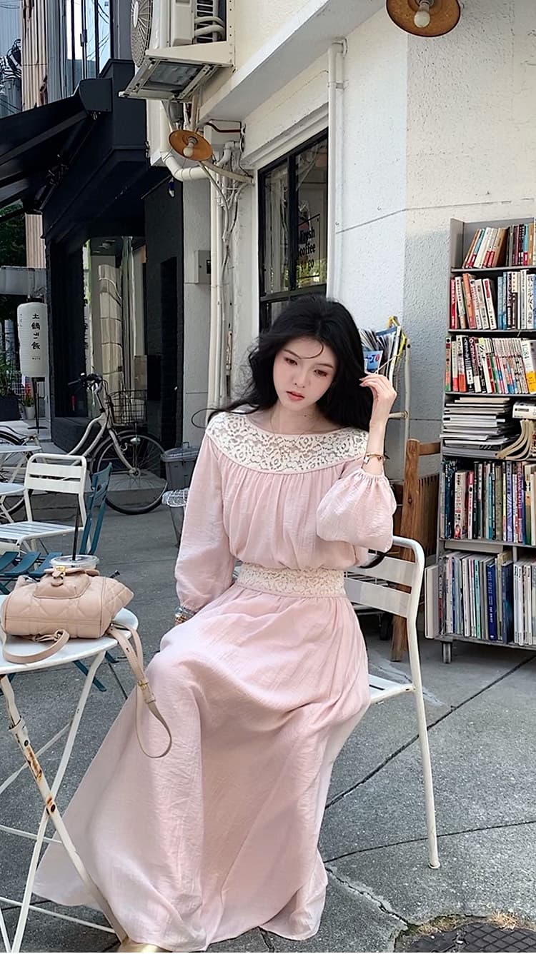 대 eees 부드러운 옥 따뜻한 향기 질감 주간 실크 전환 여름 무거운 작업 홀로우 아웃 뼈 선 레이스 조각 맨위 세트 상세 이미지 19