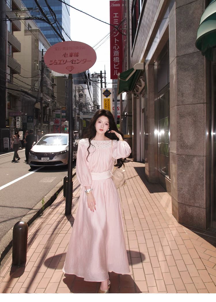 대 eees 부드러운 옥 따뜻한 향기 질감 주간 실크 전환 여름 무거운 작업 홀로우 아웃 뼈 선 레이스 조각 맨위 세트 상세 이미지 22