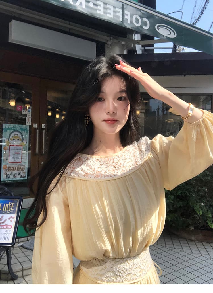 대 eees 부드러운 옥 따뜻한 향기 질감 주간 실크 전환 여름 무거운 작업 홀로우 아웃 뼈 선 레이스 조각 맨위 세트 상세 이미지 31