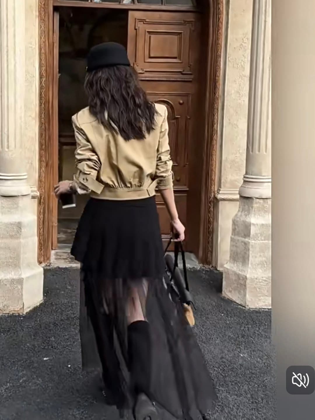 한 부서 chic 허리 인감 허리 수축 쇼트 스타일 바람막이 작은 외투 여성 가을 빛 요리 한 코치 전체 집합 착용 가져 가라. 망사 반 스커트 상세 이미지 3