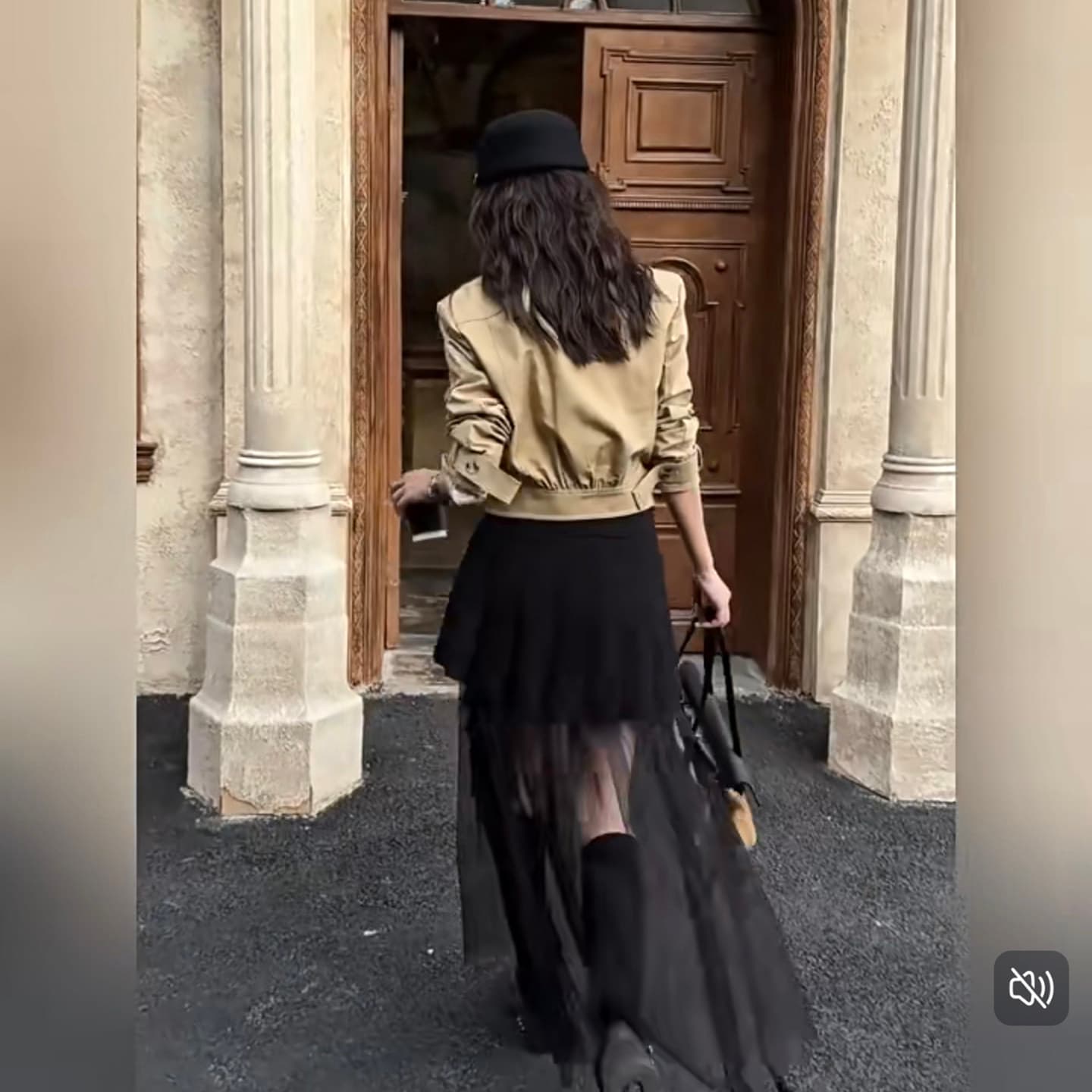 한 부서 chic 허리 인감 허리 수축 쇼트 스타일 바람막이 작은 외투 여성 가을 빛 요리 한 코치 전체 집합 착용 가져 가라. 망사 반 스커트 상세 이미지 10