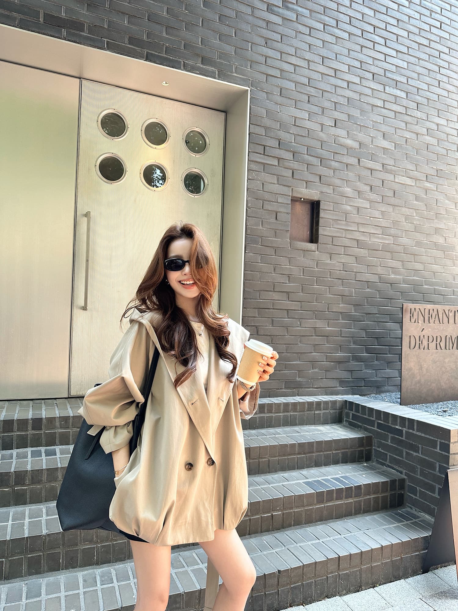 lilylikes 바 플러그 일몰 낮음 포화 상태 얕은 카키 다용도 후드 바람막이 세련된 있음 유럽 블록
