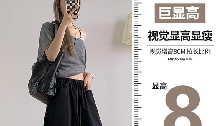 지금 임산부 리넨 면화 차가운 센스 주간 실크 와이드 레깅스 바지 2026 새로운 여름 펌프 로프 작은 키 스트레이트 모통이 칼 바지 상세 이미지 5