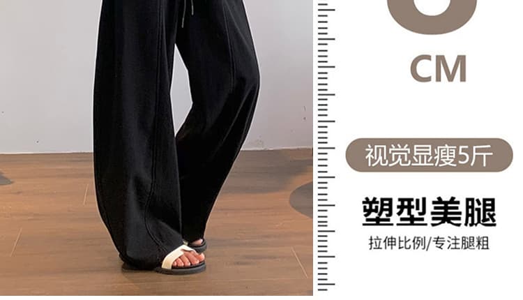 지금 임산부 리넨 면화 차가운 센스 주간 실크 와이드 레깅스 바지 2026 새로운 여름 펌프 로프 작은 키 스트레이트 모통이 칼 바지 상세 이미지 6