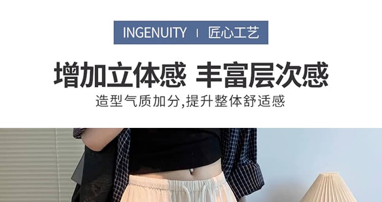 지금 임산부 리넨 면화 차가운 센스 주간 실크 와이드 레깅스 바지 2026 새로운 여름 펌프 로프 작은 키 스트레이트 모통이 칼 바지 상세 이미지 10