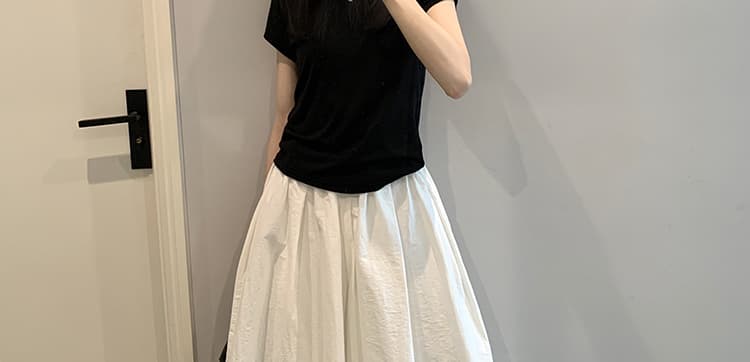 지금 임산부 화이트 와이드 레깅스 바지 여름 2026 새로운 허리 주름 디자인 센스 루즈핏 7 점 캐주얼 치마바지 상세 이미지 21