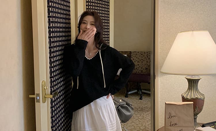 지금 임산부 화이트 반신 스커트 여성 봄 여름 작은 키 프랑스식 케이크 드레스 하이웨이스트 한 마디 우산 치마 롱 코트 치마 상세 이미지 46