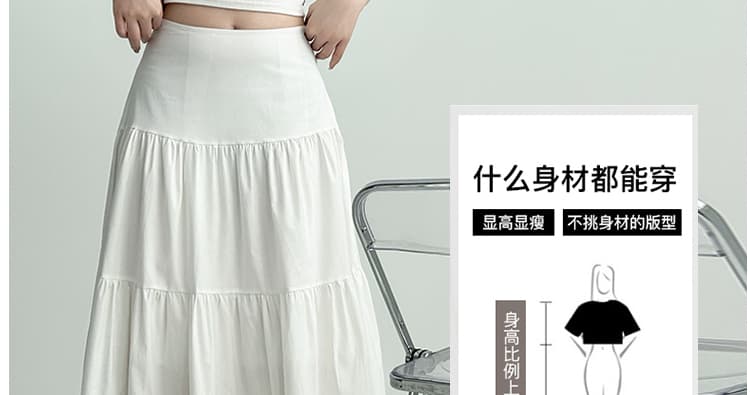 지금 임산부 작은 대중 디자인 센스 패치워크 없음 복부 지지 롱 코트 반신 스커트 여성 2026 여름 가을 센스 다용도 케이크 드레스 상세 이미지 12