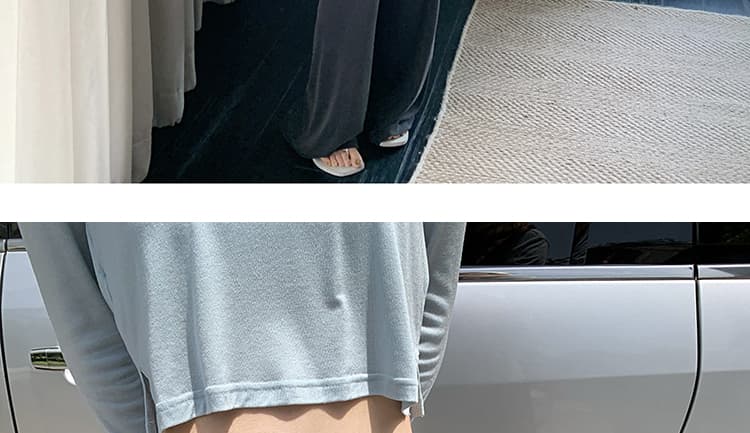 지금 임산부 도루 센스 와이드 레그 팬츠 새로운 여성 여름 주간 실크 라이 경기 서울 감기 센스 스트레이트 니트 캐주얼 부드러운 찹쌀 바지 상세 이미지 39