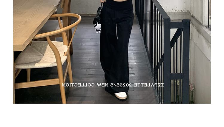 지금 임산부 와이드 레그 팬츠 차가운 센스 느슨함 센스 뒤집다 折腰 머리 2026 새로운 여성 여름 다용도 스트레이트 캐주얼 바지 상세 이미지 36