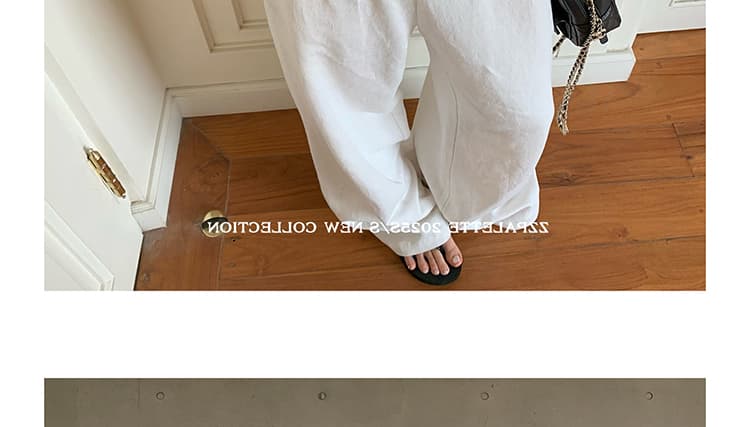 지금 임산부 와이드 레그 팬츠 차가운 센스 느슨함 센스 뒤집다 折腰 머리 2026 새로운 여성 여름 다용도 스트레이트 캐주얼 바지 상세 이미지 54