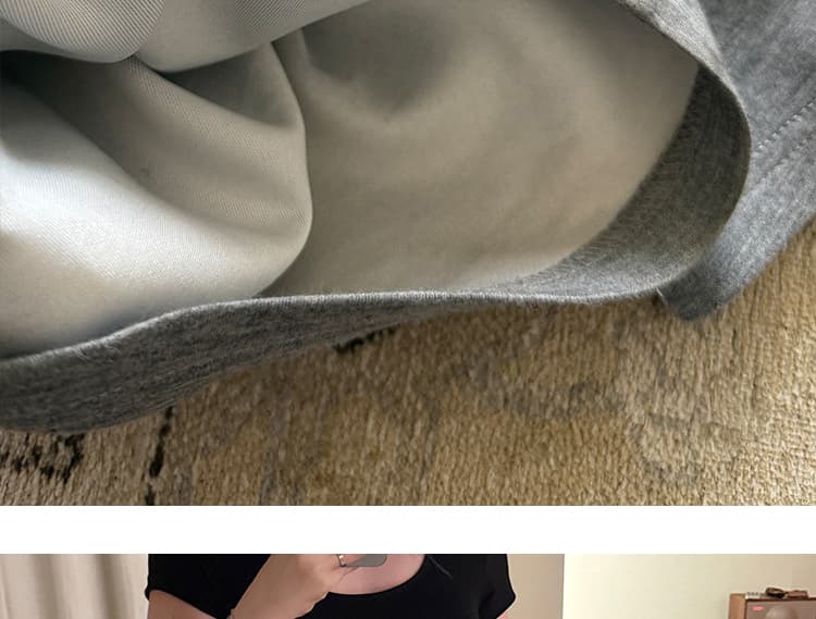 지금 임산부 모래 워시 큐프라 구름 바지 루즈핏 와이드 레그 팬츠 편안함 작은 키 2026 여름 새로운 스트레이트 팬츠 상세 이미지 20