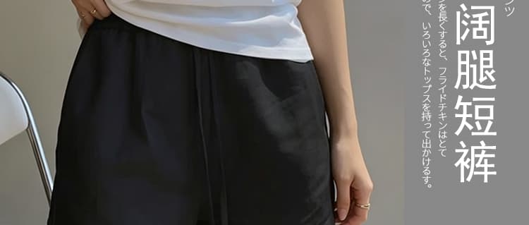 지금 임산부 화이트 면 린넨 운동 넓은 다리가 짧다. 바지 여성 여름 새로운 얇은 스타일 펌프 로프 작은 키 아마 짧은 바지 상세 이미지 2