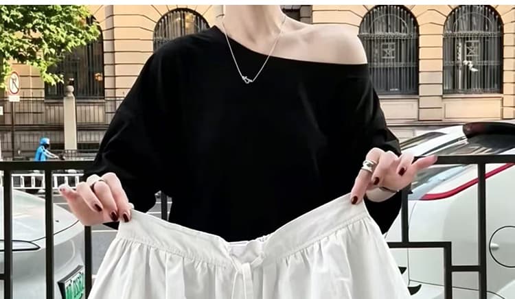 지금 임산부 화이트 운동 넓은 다리가 짧다. 바지 여성 여름 새로운 얇은 스타일 펌프 로프 작은 키 루즈핏 캐주얼 와이드 레그 팬츠 상세 이미지 32