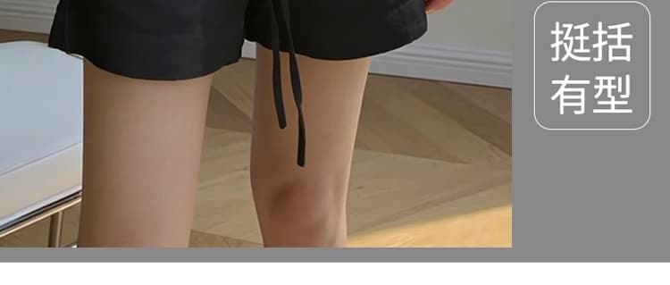지금 임산부 화이트 면 린넨 운동 넓은 다리가 짧다. 바지 새로운 여성 여름 얇은 스타일 펌프 로프 작은 키 아마 짧은 바지 상세 이미지 3