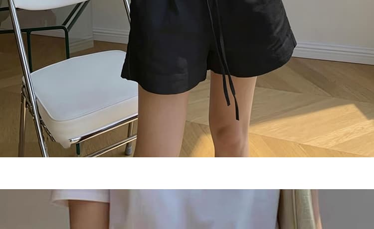 지금 임산부 화이트 면 린넨 운동 넓은 다리가 짧다. 바지 새로운 여성 여름 얇은 스타일 펌프 로프 작은 키 아마 짧은 바지 상세 이미지 44