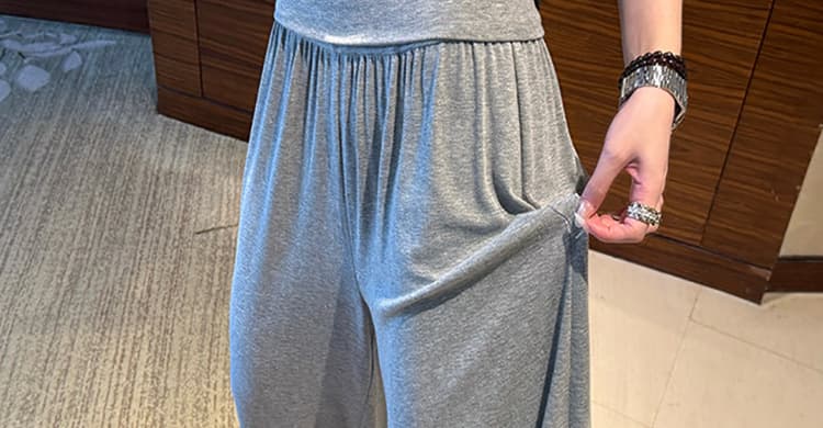 지금 임산부 호흡 바지 요가 가면 뒤집다 측면 디자인 软绵 여성 여름 새로운 다용도 도루 도루 랜턴 9부 바지 상세 이미지 70