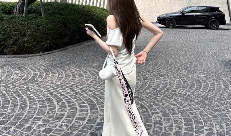 지금 임산부 인어 꼬리 스커트 여성 여름 2026 새로운 타이트 스커트 하이웨이스트 슬림해 보이는 다용도 품격 펌프 로프 반신 거즈 스커트 트렌디 상세 이미지 27
