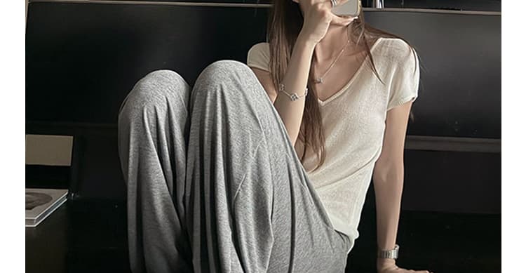지금 임산부 호흡 바지 요가 가면 뒤집다 측면 디자인 软绵 여성 새로운 여름 다용도 도루 도루 랜턴 9부 바지 상세 이미지 4