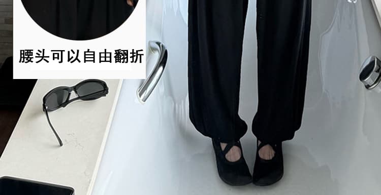지금 임산부 호흡 바지 요가 가면 뒤집다 측면 디자인 软绵 새로운 여성 여름 다용도 도루 도루 랜턴 9부 바지 상세 이미지 13