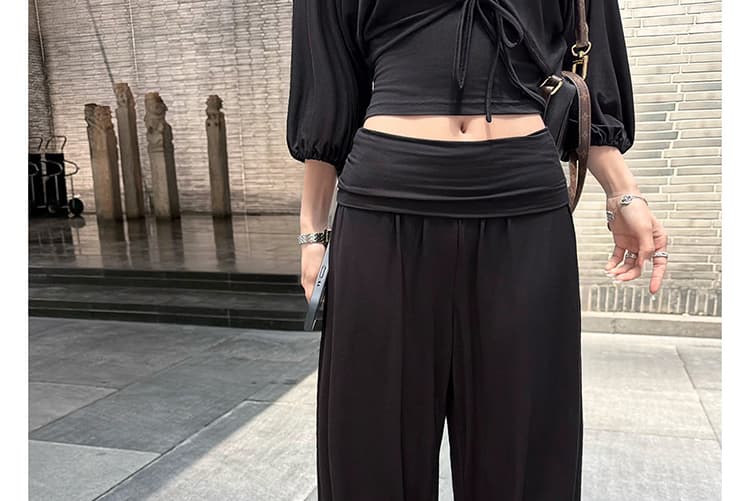 지금 임산부 호흡 바지 요가 가면 뒤집다 측면 디자인 软绵 새로운 여성 여름 다용도 도루 도루 랜턴 9부 바지 상세 이미지 20
