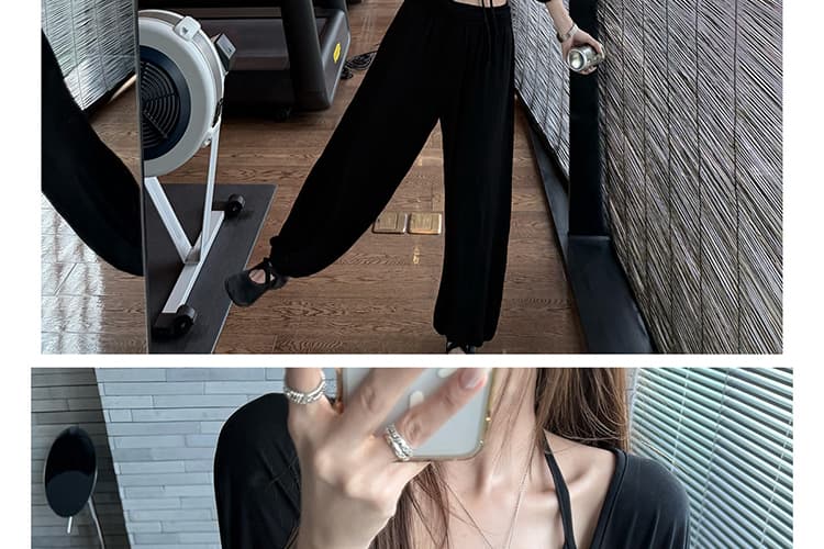 지금 임산부 호흡 바지 요가 가면 뒤집다 측면 디자인 软绵 새로운 여성 여름 다용도 도루 도루 랜턴 9부 바지 상세 이미지 23