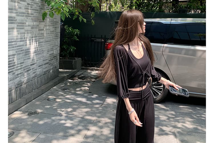 지금 임산부 호흡 바지 요가 가면 뒤집다 측면 디자인 软绵 새로운 여성 여름 다용도 도루 도루 랜턴 9부 바지 상세 이미지 51