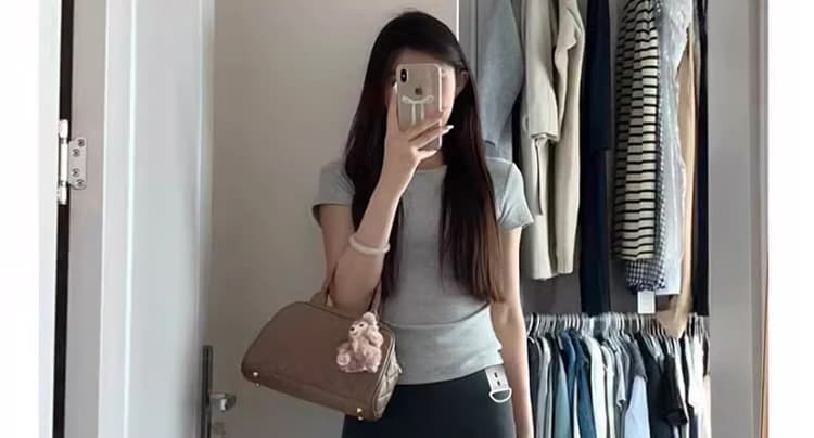 지금 순면 임산부 어두운 회색 반신 스커트 여성 봄 가을 새로운 임산부 중간 길이 타이트 스커트 한 마디 롱 스커트 표지 다리 두꺼운 상세 이미지 25