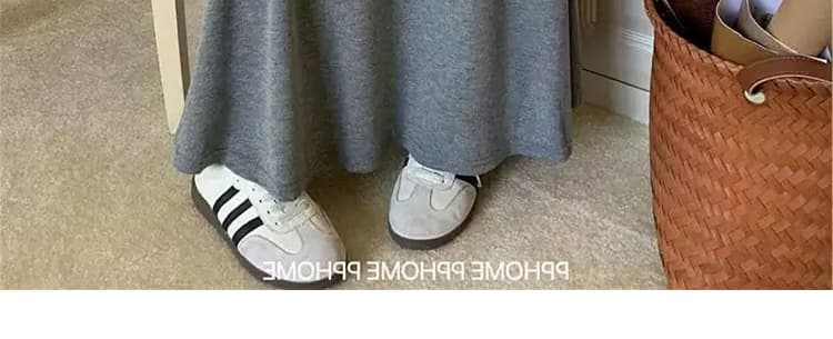 지금 순면 임산부 어두운 회색 반신 스커트 여성 봄 가을 새로운 임산부 중간 길이 타이트 스커트 한 마디 롱 스커트 표지 다리 두꺼운 상세 이미지 45