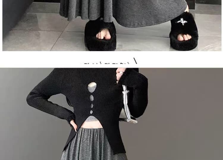 지금 임산부 찹쌀 반신 스커트 여성 가을 느긋한 A라인 스커트 슬림해 보이는 다용도 키 큰 남자 그는 벤 바람 롱 스커트 우산 치마 상세 이미지 48