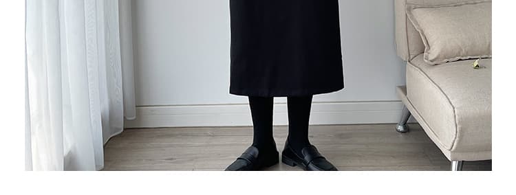 지금 출산 착용 모직 반신 스커트 가을 겨울철 2026 새로운 외출용 하이웨이스트 슬림해 보이는 중간 길이 타이트 스커트 치마 상세 이미지 35