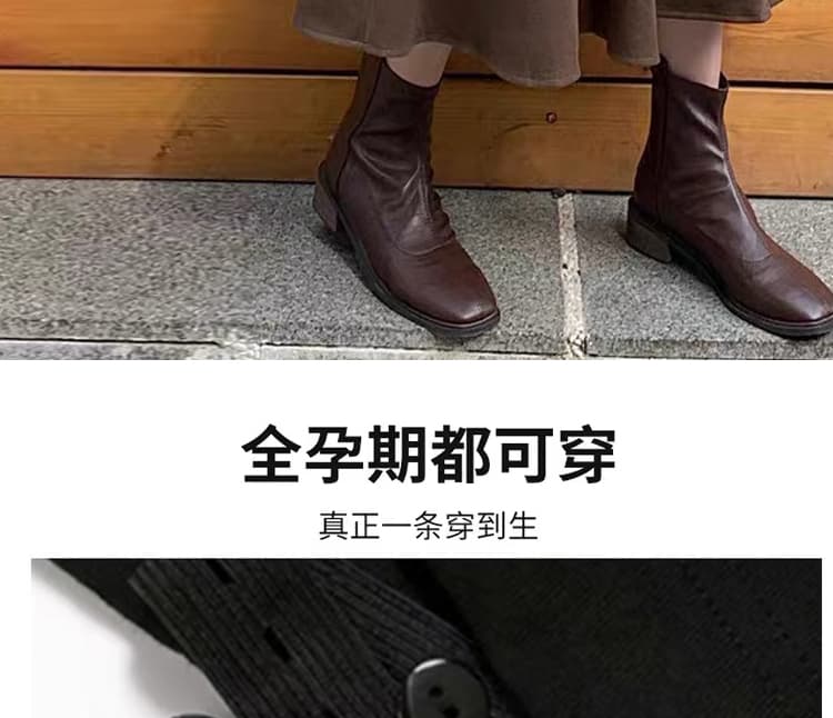 지금 출산 착용 모직 반신 스커트 여성 가을 겨울철 2026 새로운 외출용 하이웨이스트 슬림해 보이는 중간 길이 한 마디 치마 상세 이미지 22