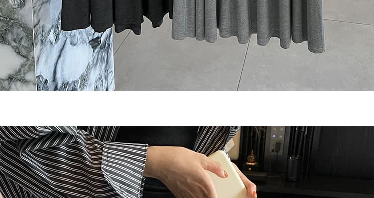 지금 임산부 없음 복부 지지 도루 센스 미니멀리즘 반신 스커트 2026 새로운 봄 가을 큰 진자 품격 슬림해 보이는 A라인 스커트 상세 이미지 38