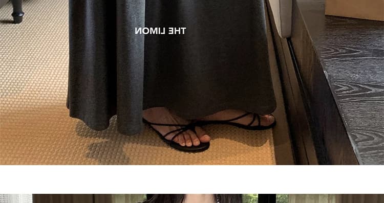 지금 임산부 없음 복부 지지 도루 센스 미니멀리즘 반신 스커트 2026 새로운 봄 가을 큰 진자 품격 슬림해 보이는 A라인 스커트 상세 이미지 43