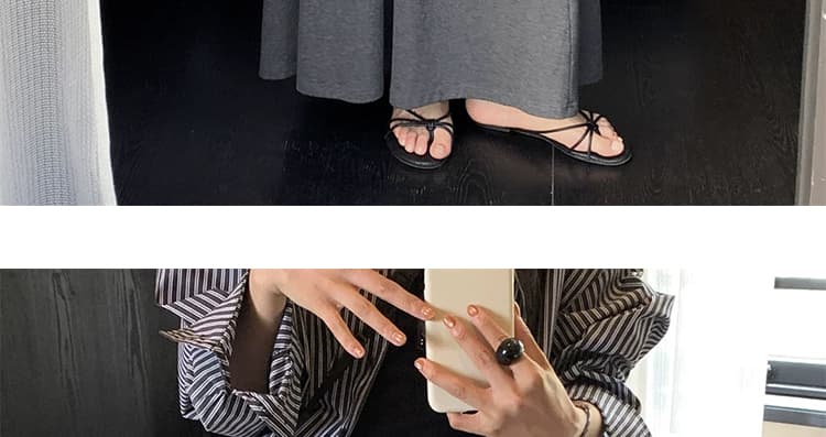 지금 임산부 없음 복부 지지 도루 센스 미니멀리즘 반신 스커트 2026 새로운 봄 가을 큰 진자 품격 슬림해 보이는 A라인 스커트 상세 이미지 46