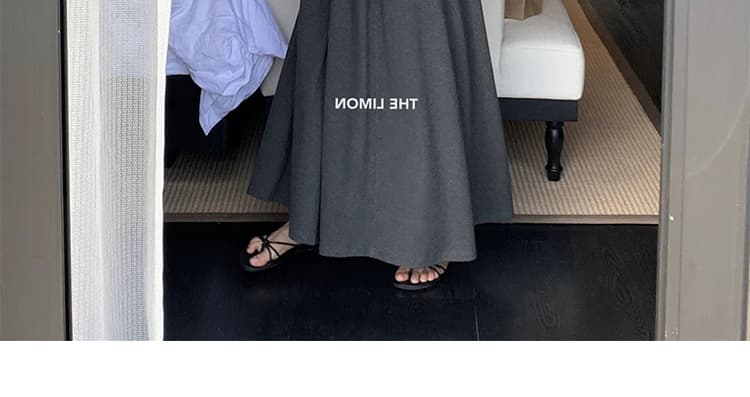 지금 임산부 없음 복부 지지 도루 센스 미니멀리즘 반신 스커트 2026 새로운 봄 가을 큰 진자 품격 슬림해 보이는 A라인 스커트 상세 이미지 59