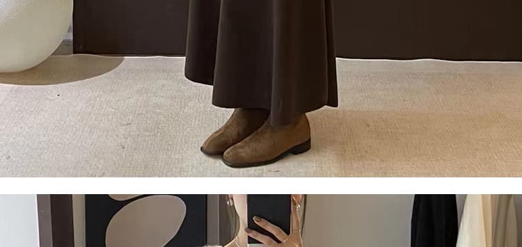 지금 임산부 없음 복부 지지 반신 스커트 새로운 가을 겨울철 니트 양모 슬림해 보이는 품격 프랑스식 도루 센스 한 마디 롱 스커트 상세 이미지 38